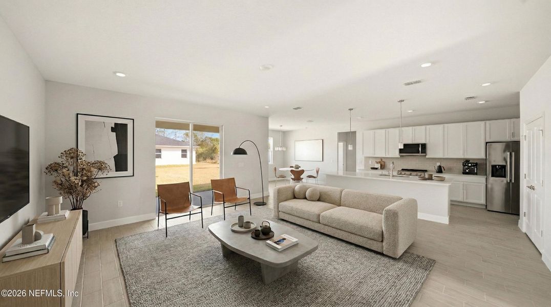 Furnished interior view inside a new home in , Palm Coast (Image 17).