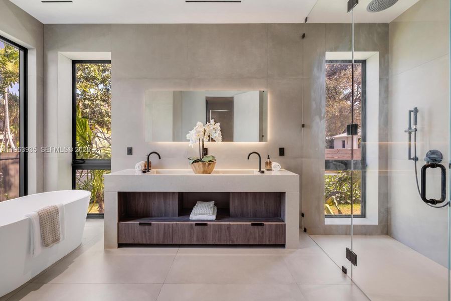 Furnished interior view inside a new home in , Miami Shores (Image 19).