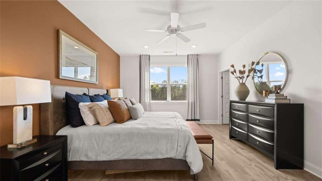 Furnished interior view inside a new home in Oak Ridge Meadows, Locust Grove (Image 15).