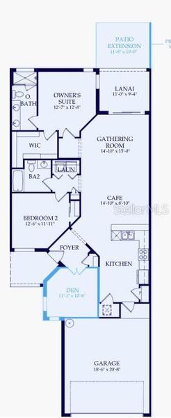 2D floor plan layout of this home in Talon Preserve on Palmer Ranch, Nokomis, FL (Image 5). 2D floor plan layout of this home in Talon Preserve on Palmer Ranch, Nokomis, FL (Image 5).
