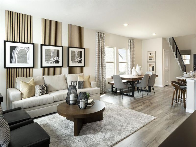 Photo is not of the actual home, but is an inspirational photo of builder’s model home and may depict options, furnishings, and/or decorator features that are not included