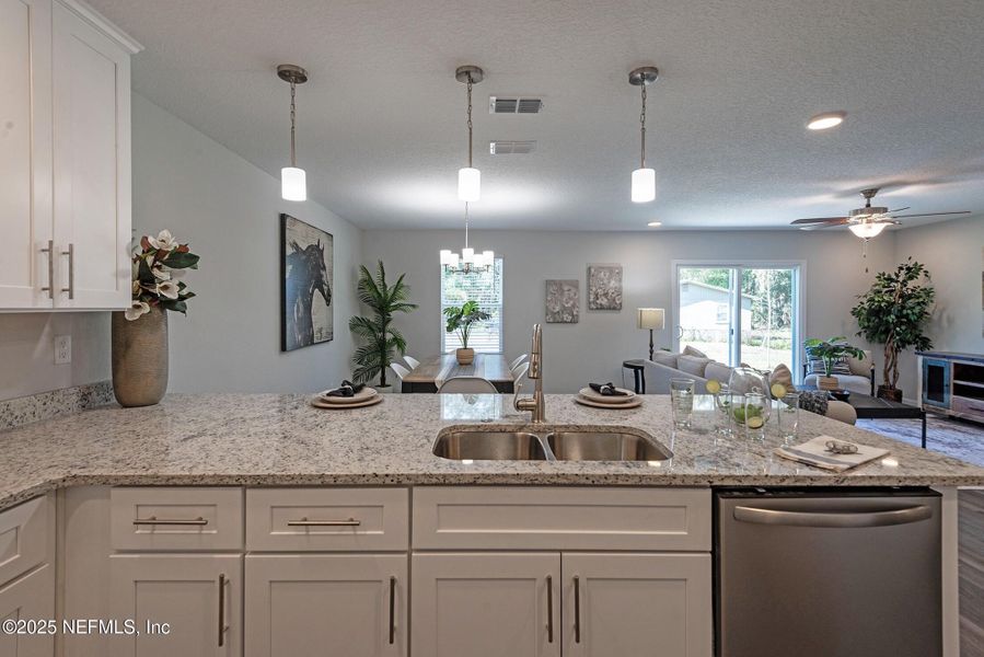 Furnished interior view inside a new home in , Jacksonville (Image 10). Furnished interior view inside a new home in , Jacksonville (Image 10).