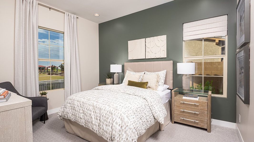 Furnished interior view inside a new home in Ellsworth Ranch, Queen Creek (Image 13).