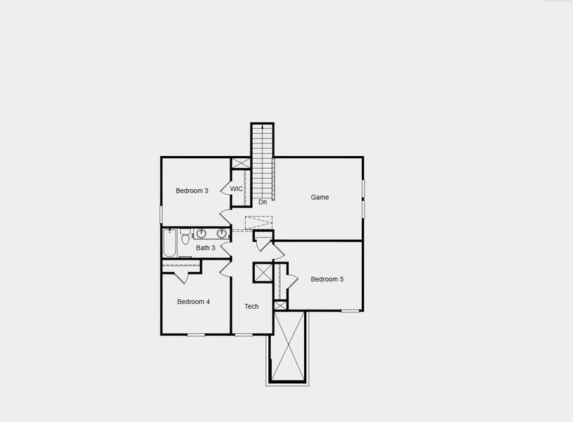2D floor plan layout for the Reid by Taylor Morrison in Brookewater 45s, Rosenberg, TX (Image 4). 2D floor plan layout for the Reid by Taylor Morrison in Brookewater 45s, Rosenberg, TX (Image 4).