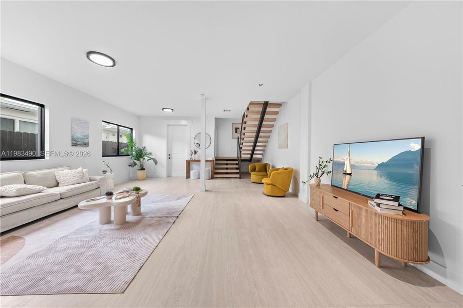 Furnished interior view inside a new home in , Miami (Image 7). Furnished interior view inside a new home in , Miami (Image 7).