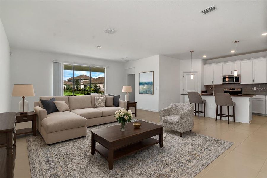 Furnished interior view inside a new home in Providence: Garden Hills Estate Collection, Davenport (Image 7).
