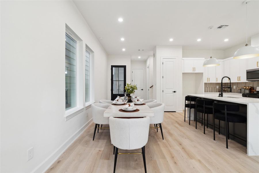 Furnished interior view inside a new home in , Houston (Image 29).