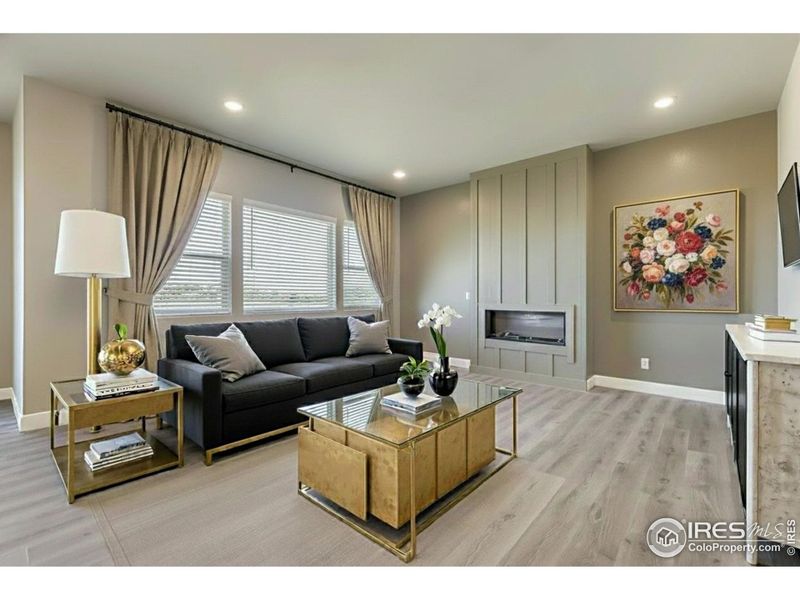 Furnished interior view inside a new home in , Fort Collins (Image 8). Furnished interior view inside a new home in , Fort Collins (Image 8).