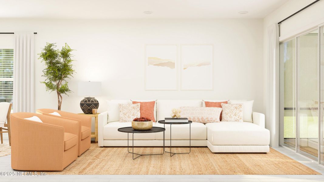 Furnished interior view inside a new home in Silver Meadows at SilverLeaf, St. Augustine (Image 9).