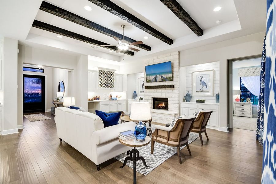 Representative furnished interior of a home built from the Catalina by Giddens Homes in Clearwater Ranch, Liberty Hill (Image 73).