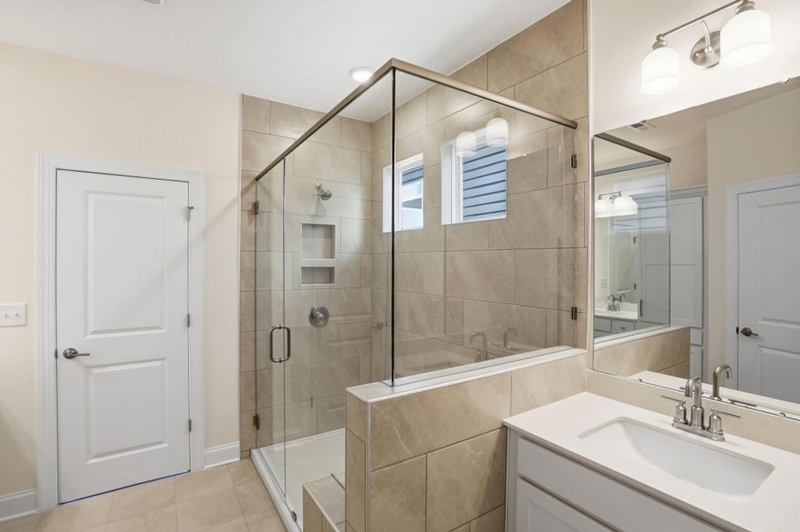 Furnished interior view inside a new home in Villas at Prestwick, Mooresville (Image 14).