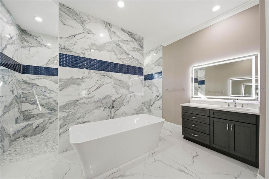 Furnished interior view inside a new home in , Beverly Hills (Image 47).