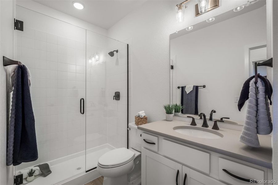 Furnished interior view inside a new home in Revel Crossing at Wolf Ranch - The Panorama Collection, Colorado Springs (Image 4).