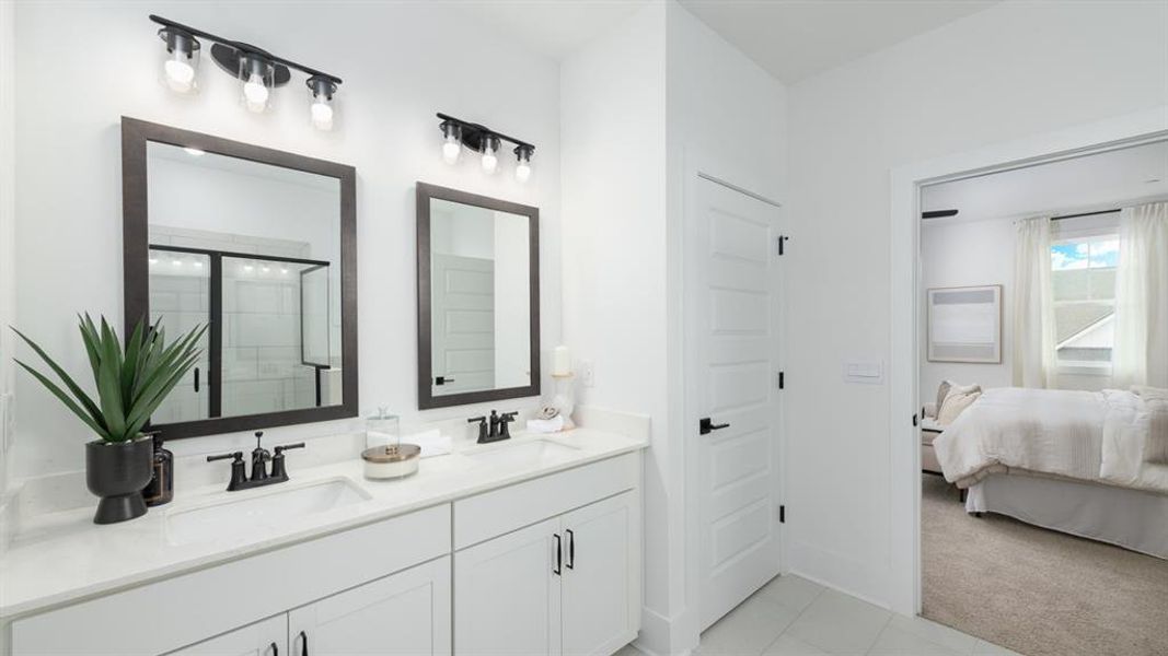 Furnished interior view inside a new home in The Village at Sandy Plains, Marietta (Image 15).