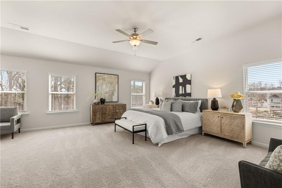 Furnished interior view inside a new home in Alcovy Village, Lawrenceville (Image 13).