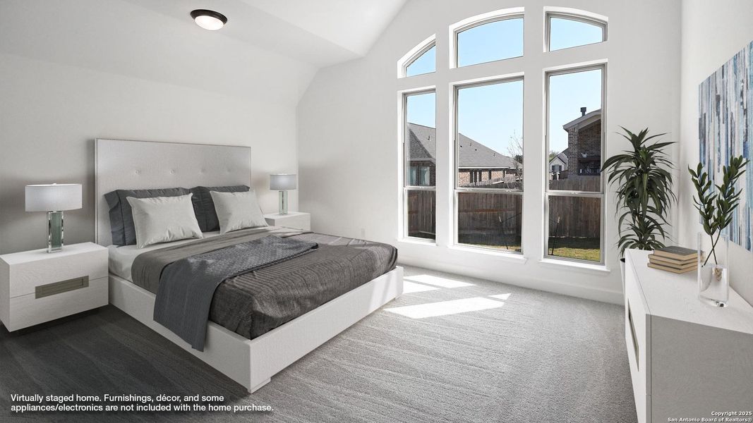 Furnished interior view inside a new home in Homestead 65', Schertz (Image 13).