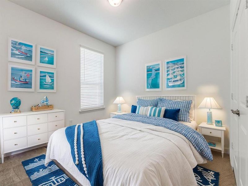 Furnished interior view inside a new home in Woodcreek, Fate (Image 12).