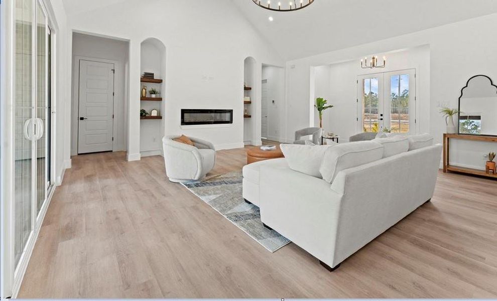 Furnished interior view inside a new home in , Conroe (Image 11).