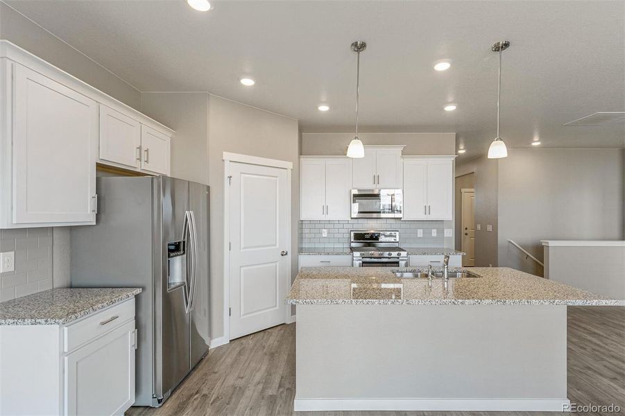 Furnished interior view inside a new home in Spring Valley Ranch, Elizabeth (Image 7). Furnished interior view inside a new home in Spring Valley Ranch, Elizabeth (Image 7).