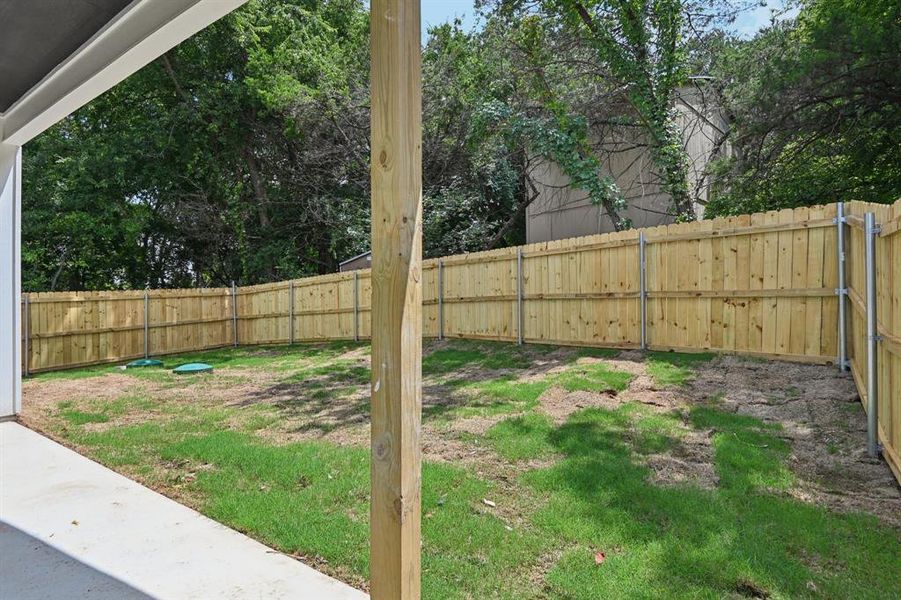 View of fenced backyard View of fenced backyard
