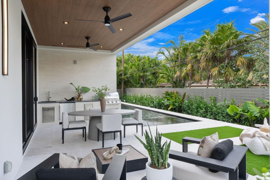 Exterior details and patio area of a home in , Fort Lauderdale (Image 26).