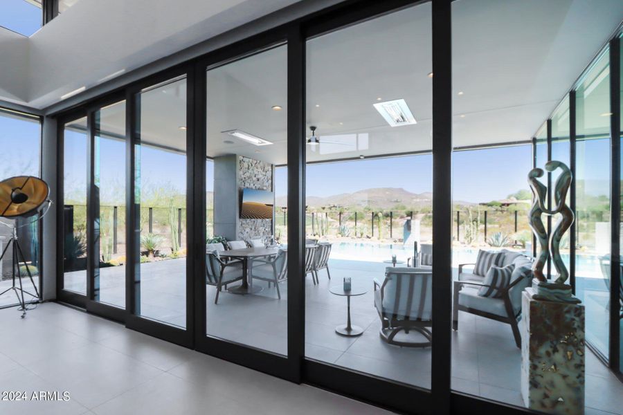 Sliding Doors to Covered Patio