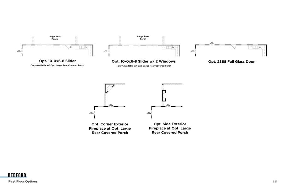 2D floor plan layout for the Bedford by DRB Homes in Riley Farms, Rockvale, TN (Image 7).