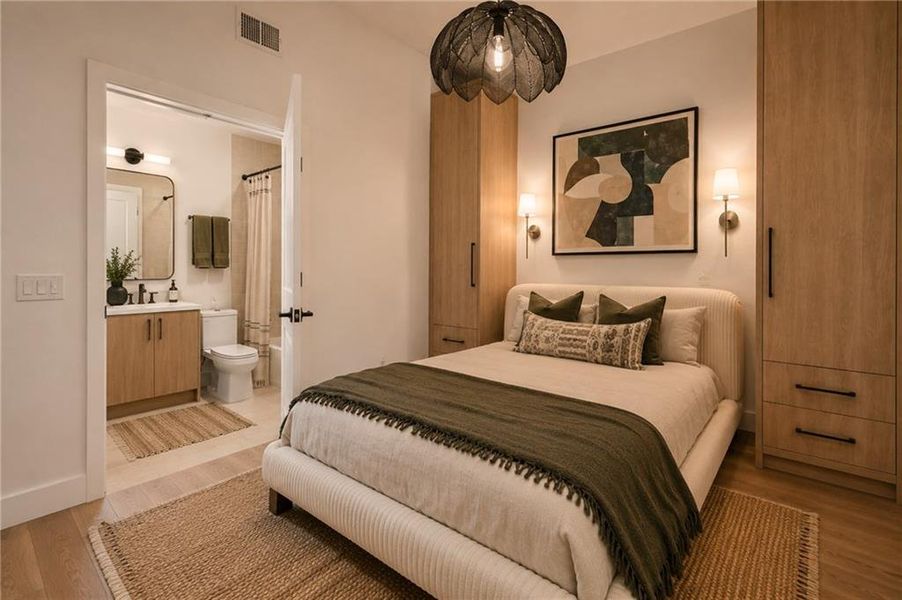 Furnished interior view inside a new home in , Atlanta (Image 18).