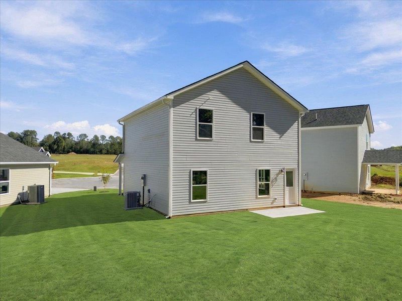 Exterior details and patio area of a home in Stones Throw, Inman (Image 20).