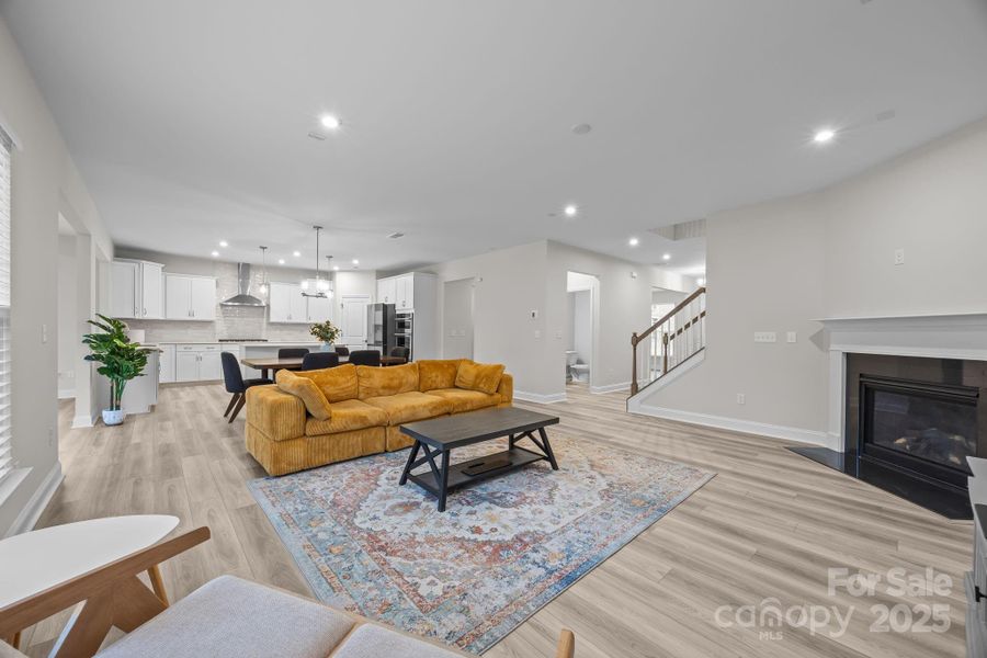 Furnished interior view inside a new home in Parkside Crossing, Charlotte (Image 18). Furnished interior view inside a new home in Parkside Crossing, Charlotte (Image 18).