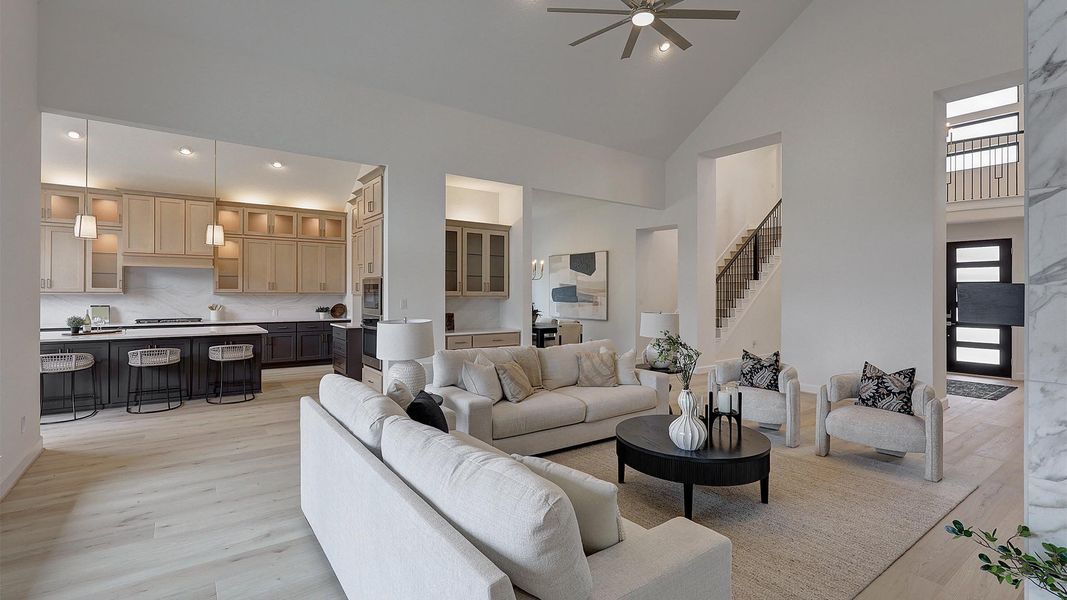 Representative furnished interior of a home built from the 4296W by Perry Homes in Riceland, Mont Belvieu (Image 4).