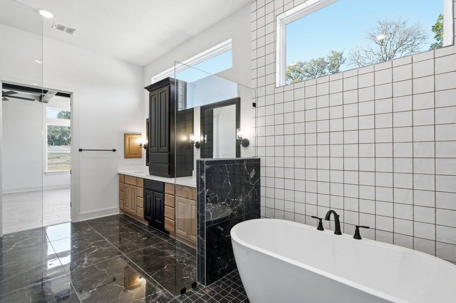 Representative furnished interior of a home built from the Memphis by Chesmar Homes in Potranco Oaks, San Antonio (Image 8).