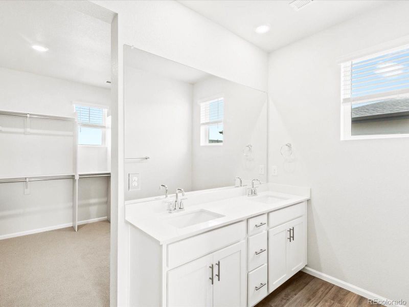 Furnished interior view inside a new home in Poudre Heights: The Alpine Collection, Windsor (Image 7).