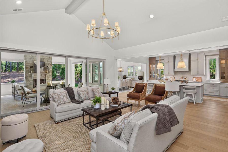 Furnished interior view inside a new home in Riverchase Estates, Lancaster (Image 6).