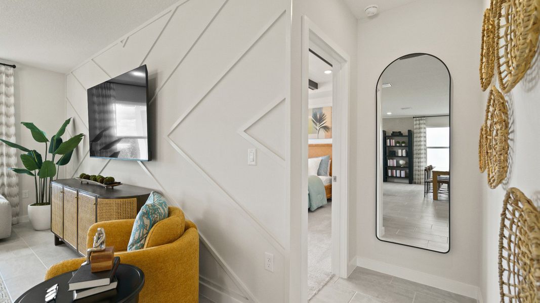 Representative furnished interior of a home built from the Castaway by DRB Homes in Willowbrook North, Winter Haven (Image 32).