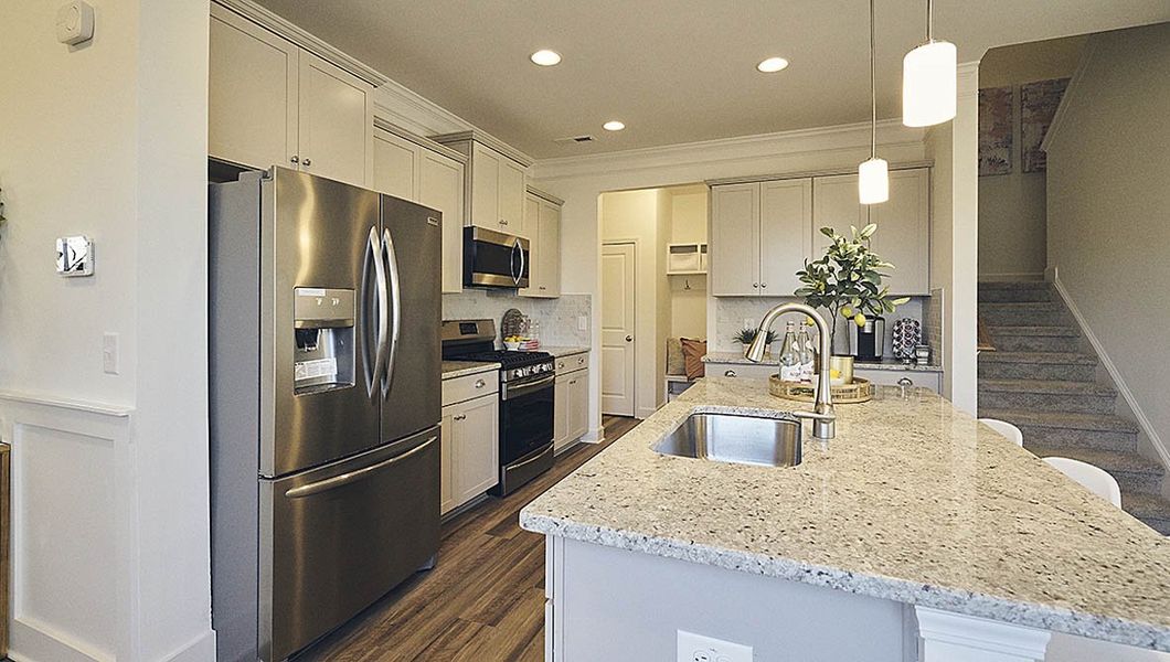 Furnished interior view inside a new home in The Meadows at Kinsley, Jamestown (Image 5). Furnished interior view inside a new home in The Meadows at Kinsley, Jamestown (Image 5).
