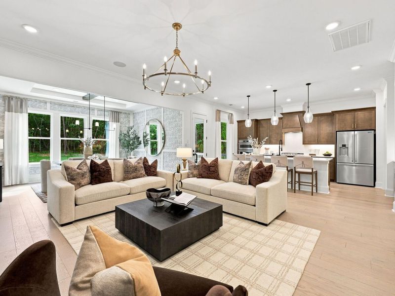 Furnished interior view inside a new home in Rockport, Wake Forest (Image 30).