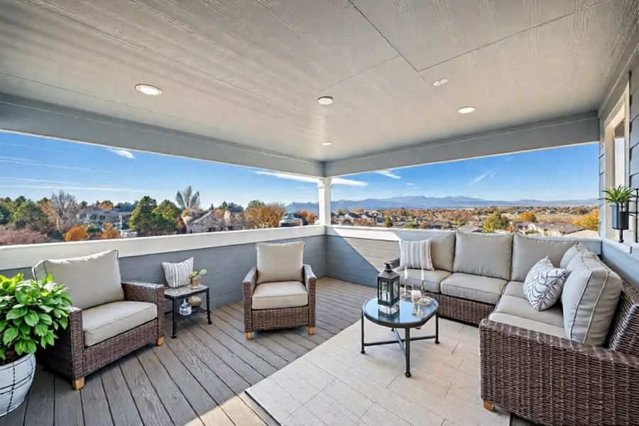 Exterior details and patio area of a home in Pony Park, Colorado Springs (Image 4). Exterior details and patio area of a home in Pony Park, Colorado Springs (Image 4).