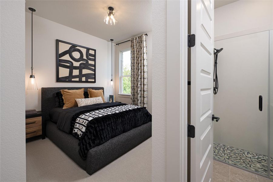 Furnished interior view inside a new home in Provence, Austin (Image 12).