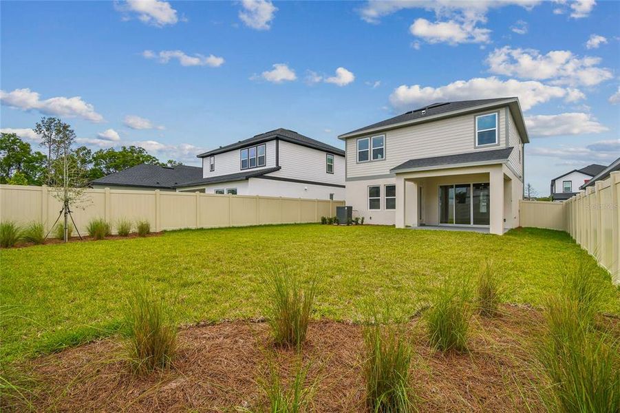 Exterior details and patio area of a home in Oakfield at Mount Dora Cottage Series, Mount Dora (Image 22).