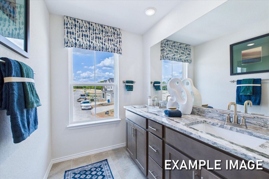 Representative furnished interior of a home built from the The Gillian C by Davidson Homes LLC in Buffalo Way Villas, Houston (Image 19).