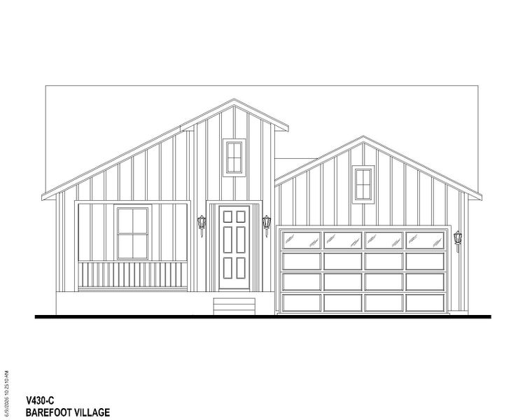 Plan V430 BV Elevation C Plan V430 BV Elevation C