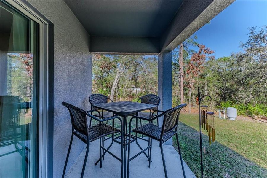 Exterior details and patio area of a home in Royal Highlands, Brooksville (Image 3).
