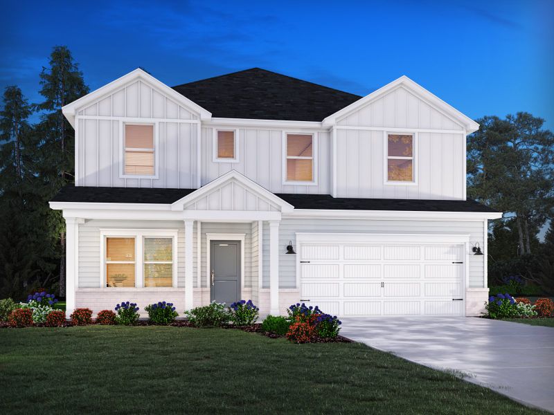 Representative exterior photo of a completed home built from the Johnson by Meritage Homes in Waterside, Longs, SC (Image 2).