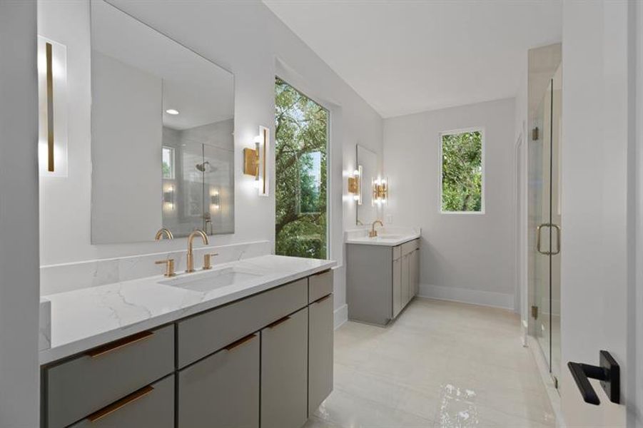 Furnished interior view inside a new home in , Atlanta (Image 17).