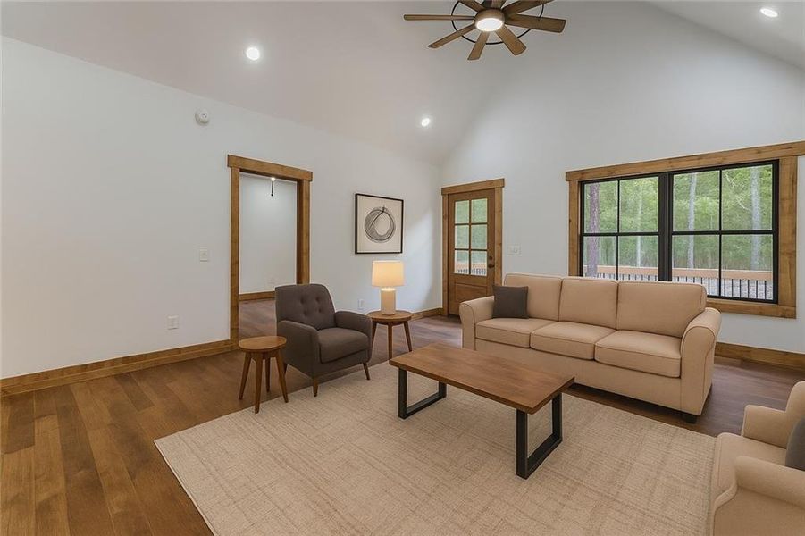 Furnished interior view inside a new home in , Ellijay (Image 12).
