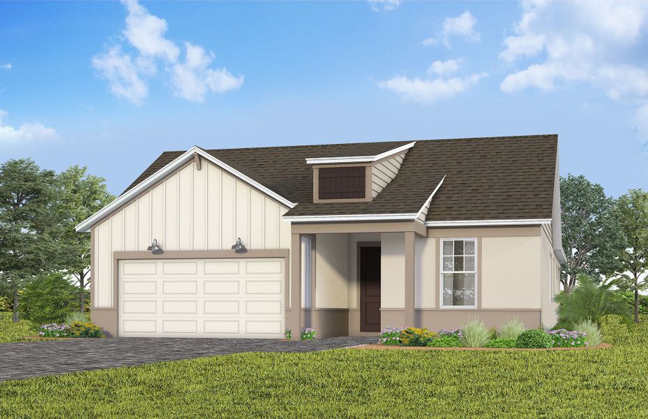 Front exterior of a home in the Del Webb Lakehaven community, located in Clermont, FL (Image 18).