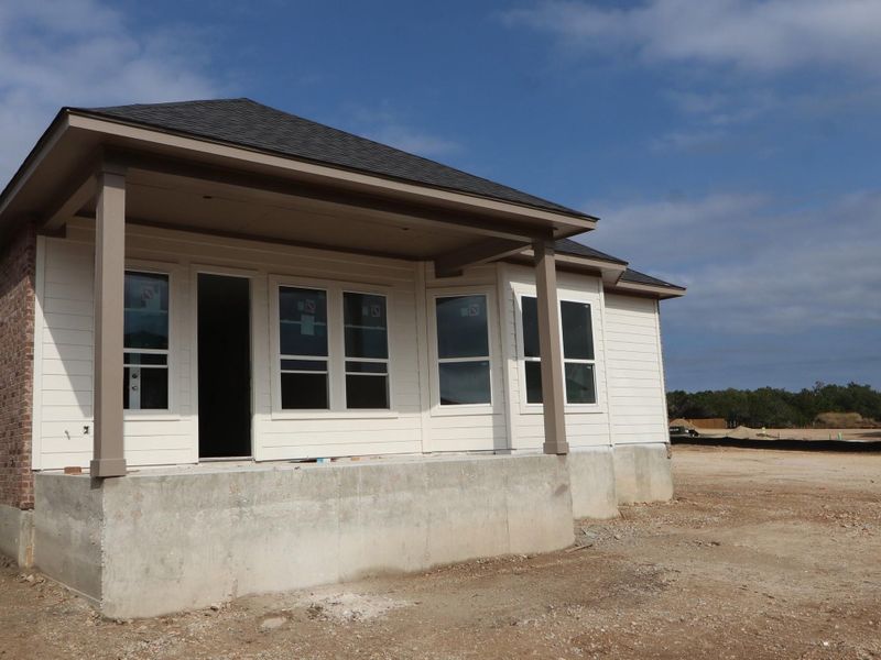 In-progress construction of a new home in Heritage, Dripping Springs, TX (Image 2).