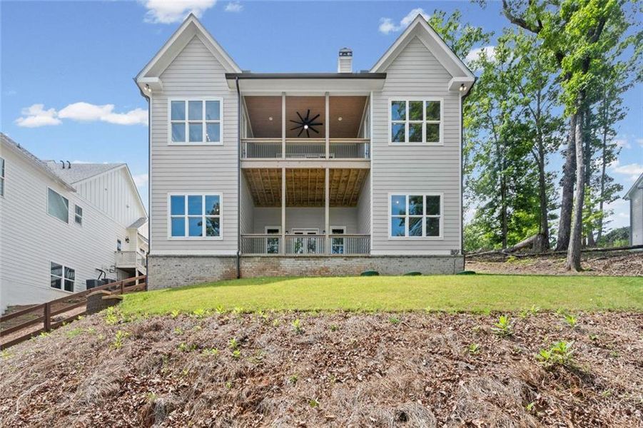 Exterior details and patio area of a home in , Dawsonville (Image 28).
