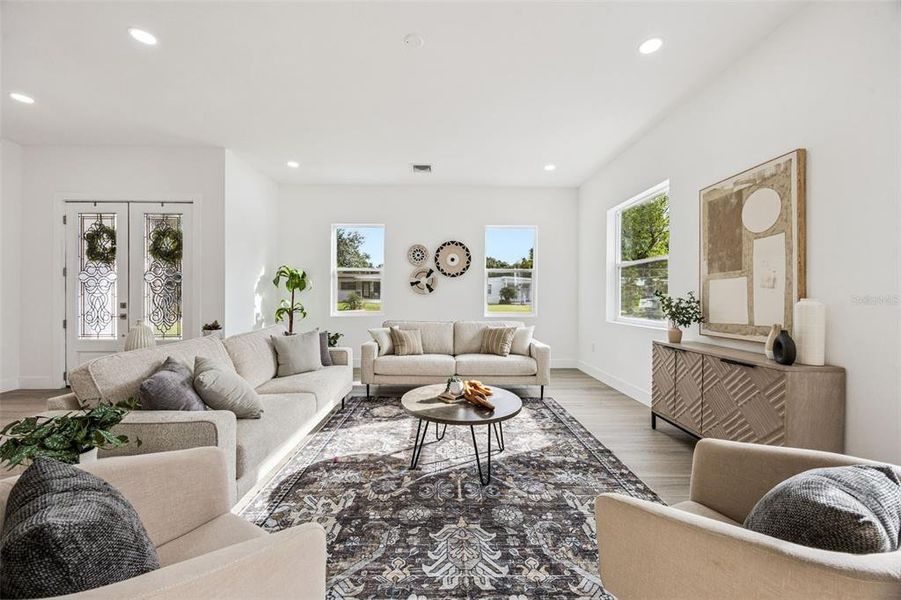 Furnished interior view inside a new home in , Orlando (Image 15).